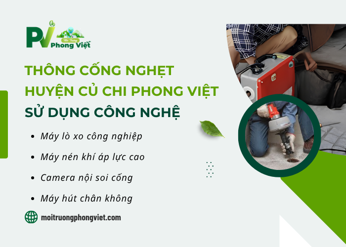 Một số công nghệ môi trường Phong Việt đang sử dụng