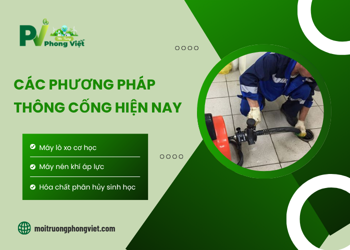 Một số phương pháp thông cống nghẹt hiện nay