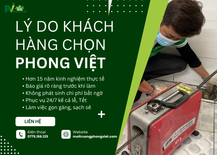 Thông cống nghẹt Quận Bình Thạnh uy tín