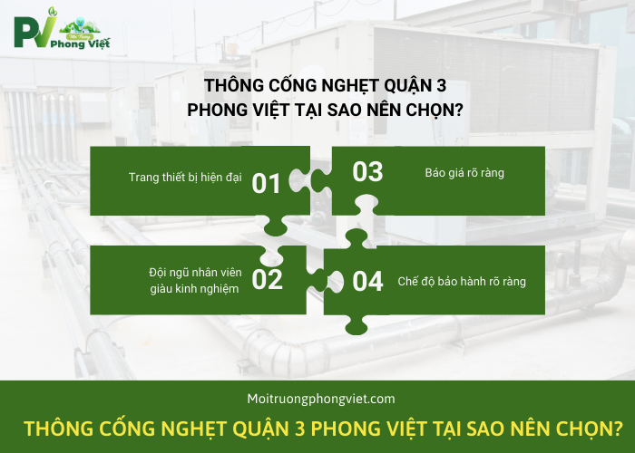 Tại sao nên chọn Công Ty Môi Trường Phong Việt để thông cống? 