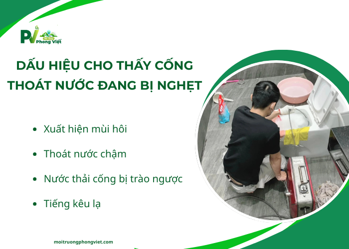 Một số dấu hiệu nhận biết cống bị nghẹt đơn giản