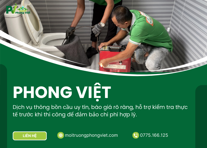 Chi phí thông bồn cầu Quận 2 tiết kiệm