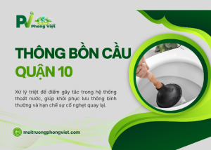 Dịch vụ thông bồn cầu quận 10 tại Phong Việt