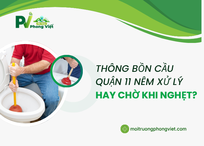 Xử lý bồn cầu nghẹt Quận 11 sớm hay muộn 