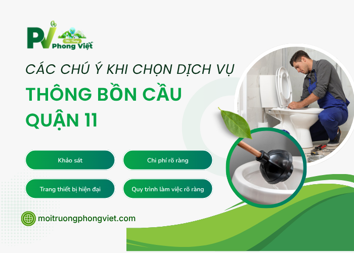 Thông bồn cầu Quận 11 cần chọn đơn vị chuyên nghiệp 