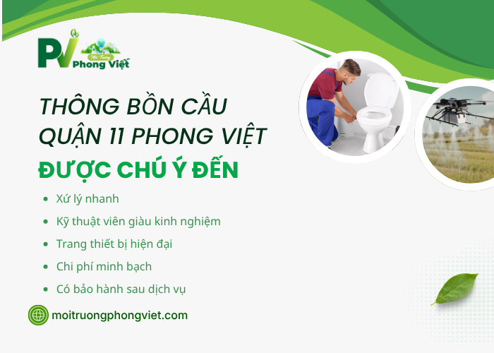 Phong Việt thông bồn cầu Quận 11 giá tốt chất lượng 
