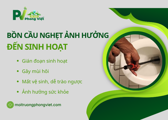 Tác hại bồn cầu nghẹt trong sinh hoạt hằng ngày 