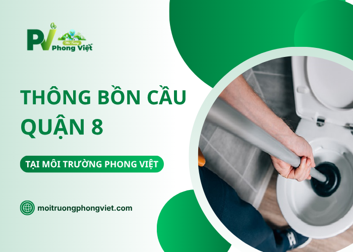 Dịch vụ thông tắc bồn cầu Quận 8 tại Phong Việt