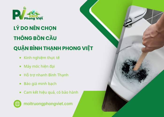 Các lý do nên chọn đơn vị Môi Trường Phong Việt