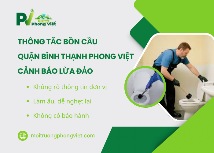 Đơn vị Môi Trường Phong Việt cảnh báo lừa đảo